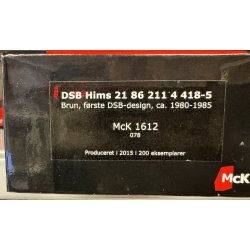 McK HO 0205 DSB lukket godsvogn litra Hims 21 86 211 4 418-5