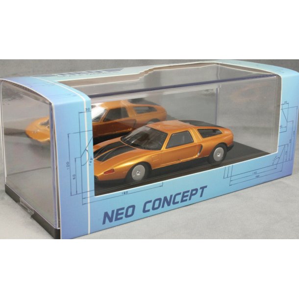 NEO Models 47020  Mercedes-Benz C111-IID Orange rgang 1976. Scala 1:43