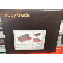 Hobbytrade HO 87254 Lasersk�ret remiese i r�de sten enkeltspor uden ballast. Bygges�t