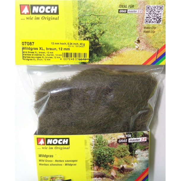 Noch O/HO 07087 Vildtgr�s XL brun l�ngde 12 mm, 40 g pose