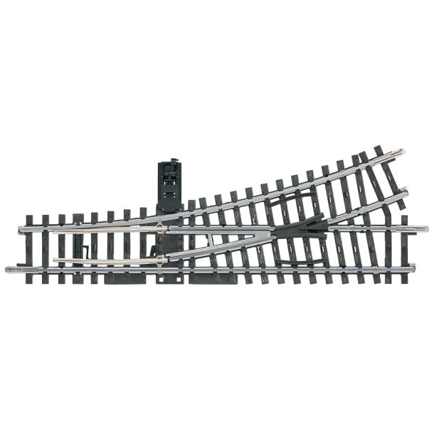 M�rklin 2265 K sporskifte venstre 22� 30' l�ngde 168,9 mm