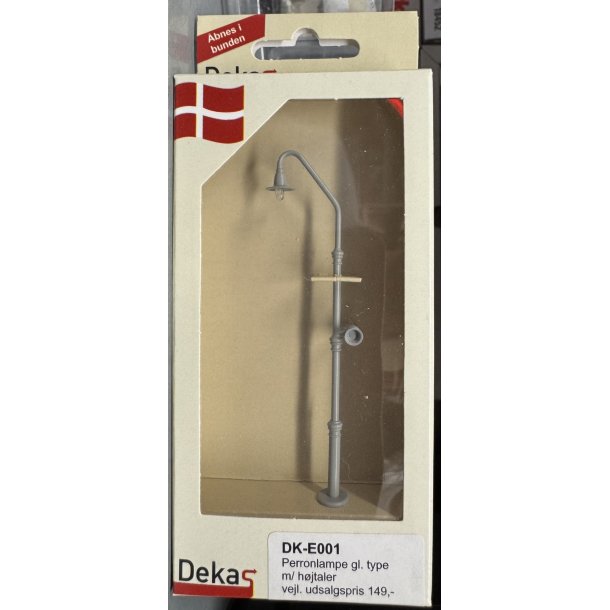 Dekas HO E001 DK Perronlamper �ldre type m/h�jtaler