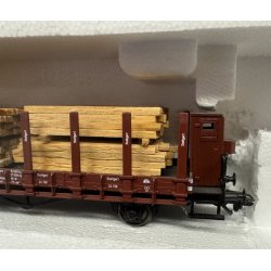 Roco HO 76869 DRG stolpevogn med bremsehus med beladning