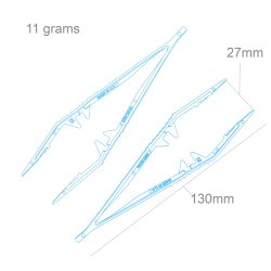 Modelcraft vrktj PTW1150/2 Pincetter plastik 2 stk.
