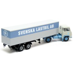 Brekina HO 85166 Scania LB 76 med trailer Svenska Lastbil AB. 