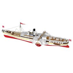 Modell-Tec 601-0600 Norsk passagerskib DS Skibladner hjuldamper fra 1856 l�ngde 83 cm. Scala 1:60 Bygges�t