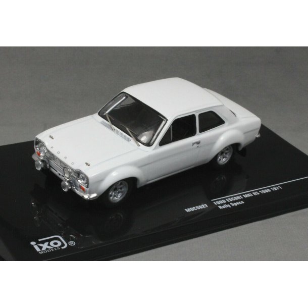 IXO MDCS027 Ford Escort Mk1 RS1600 hvid 1971. Scala 1:43