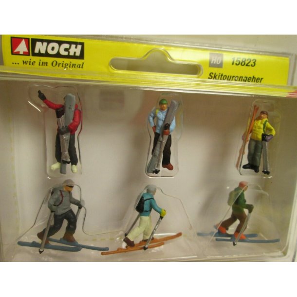 Noch HO 15823 figur st 3x figurer p ski 3x figurer med ski ifrt