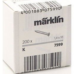 Mrklin 7599 Forsnkede skruer 200 stk.