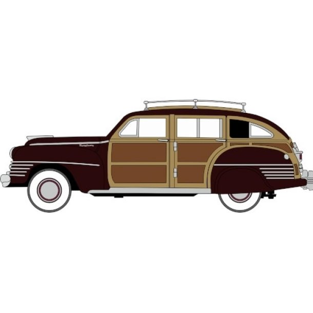 Oxford HO OXF87CB42001 Chrysler Town &amp; Country Woody Wagon rgang 1942