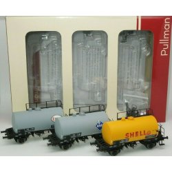 ESU/Pullman HO 36201 DB tankvognst ARAL, gr, ESSO gr, Shell gul Type Deutz. Nyhed 2022