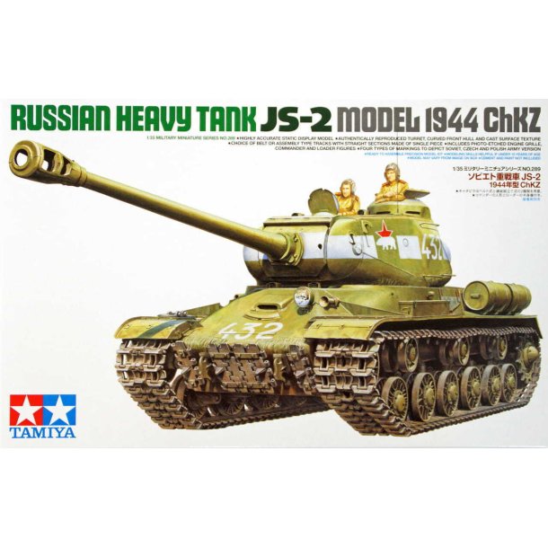 Tamiya 35289 Russisk tung tank JS-2 Model 1944 ChKZ byggest Skala 1:35