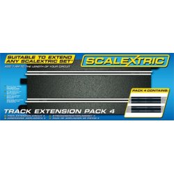 Scalextric C8526 Udvidelses pakke 4 lngde: 1,4 meter 4 skinner a`35cm. Skala 1:32