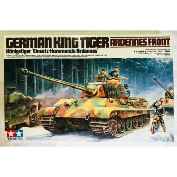 Tamiya 35252 German King Tiger Ardennes Front. Konigstiger Einsatz-Kommando Ardennes. Scala 1:35