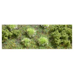 Busch HO 3551 Tufts af grs med sten forr 40 styk. Nyhed 2023