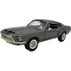 Lucky Die Cast 92168 Shelby GT-500KR s�lv �rgang 1968 skala 1:18