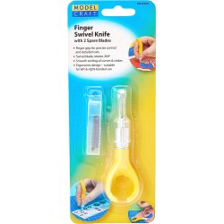 Modelcraft vrktj PKN5300 drejelig gul fingerkniv