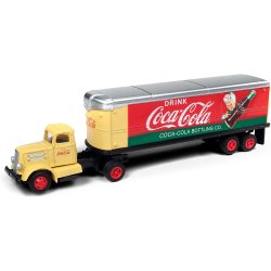 Mini metals HO 31187 White WC22 Tractor Trailer Set (Coca-Cola)