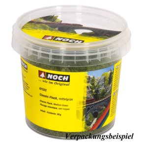 Noch HO 07320 Classic flok m�rke gr�n 30 gr