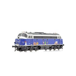 NMJ Topline 91606 Altmark Rail TMY 1149 Tuborg julelokomotiv digital diesellyd DCC j�vnstr�m. 