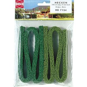 Busch HO 7154 h�kke 100 cm lang, 18 mm h�j, lys og medium gr�n.