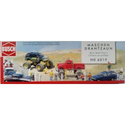 Busch HO 6019 hegn 100 cm trdnet med 2 porte