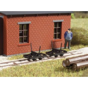 Auhagen HO 41707 Feldbahn vogne Longwood transport 2 stk.