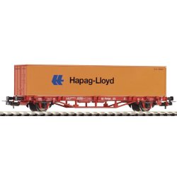 Piko HO 57700 DB AG fladvogn med Hapag Lloyd container