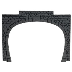 Noch HO 60020 tunnel portal, 2-spor 2 stk. 15,5 x 12,5 cm.