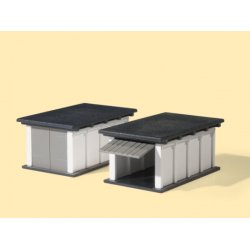 Auhagen HO 11420 frdig model garager 2 stk.