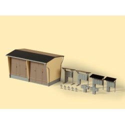 Auhagen 11427 HO &lrm;Transformer Station med tilbehr 