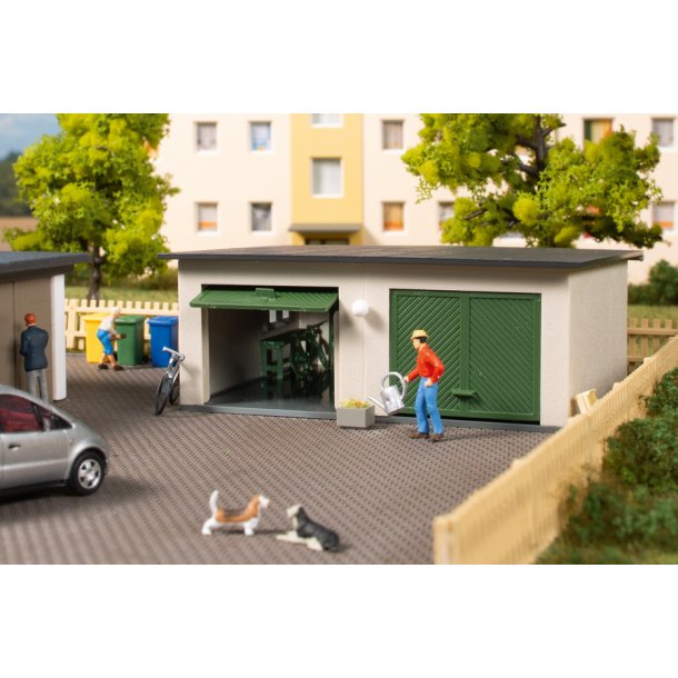 Auhagen HO 11456 dobbelt garage 86 x 74 x 32 mm