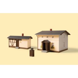 Auhagen HO 11457 Jernbanepersonalets bolig med udhus
