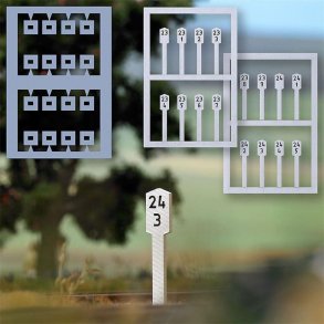 Busch 10259 spor O  kilometer sten