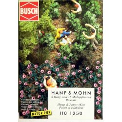 Busch HO 1250 cannabis planter 6 stk. og 16 stk. Valmue planter