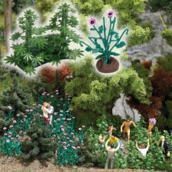 Busch HO 1250 cannabis planter 6 stk. og 16 stk. Valmue planter