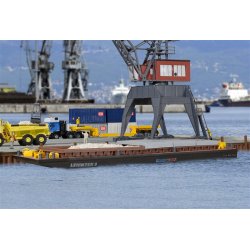 Kibri HO 38522 flodpram bulk materialer og contain