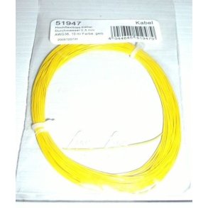 ESU 51947 ledning gul 10 m 0,5 mm 