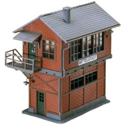 Faller HO 120120 kontrolpost Mittelstadt. Dimensioner: 83 x 62 x 101 mm