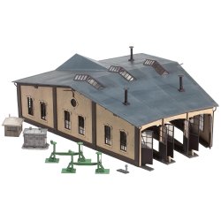 Faller HO 120277 remise 3 vejs med med drevdele