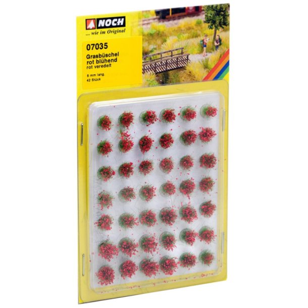 Noch 07035 grs totter med blomster 42 stk. 6 mm. 