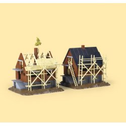 Auhagen HO/TT 12215 Huse under opfrelse 2 stk. 100 x 90 x 85 mm.