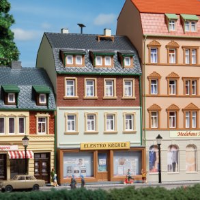 Auhagen HO/TT 12252 By ejendom nr. 3 med el butik