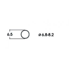 Roco HO 40067 h�fte ringe til j�vnstr�m. Til hjul med en diameter p� 6,8-8,2 pose med 10 stk