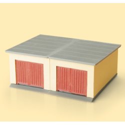 Auhagen HO/TT 12341 Garager 2 stk. Som enkelt eller dobbelt garage