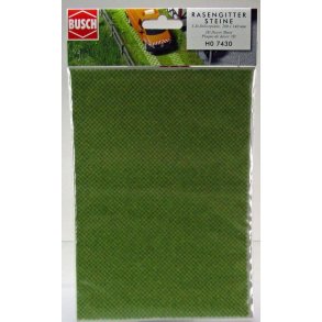 Busch HO 7430 plade kort græs 200 x 140 mm.