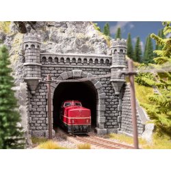 Noch HO 58270 Tunnelportal 1-spors L16 x B15,2 cm. Hrd skum serie "Granit vg"