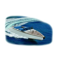 Turk Modell A128 KBRA Klassisk speedbd lngde 700 mm. Trbyggest. Skala 1:10