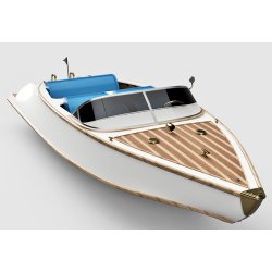 Turk Modell A128 KBRA Klassisk speedbd lngde 700 mm. Trbyggest. Skala 1:10