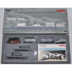 M�rklin 2866 DB flyver transport med damplok BR 80